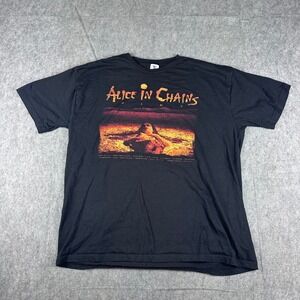 Alice In Chains Dirt Tee T-Shirt XL Black Graphic Print‎ Band Tour Music Rare